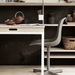 String Dining Tables|String Shelves*folding table, Ash-white metal legs Beige