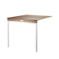 String Dining Tables|String Shelves*folding table, Walnut-white metal legs Brown