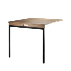 String Dining Tables|String Shelves*folding table, Walnut-black metal legs Brown