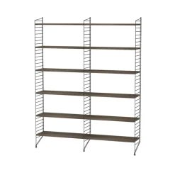 String String Shelves*living room walnut & black - Combination A Brown