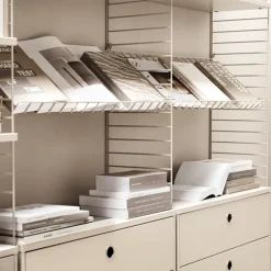 String String Shelves*magazine shelf wire, Beige