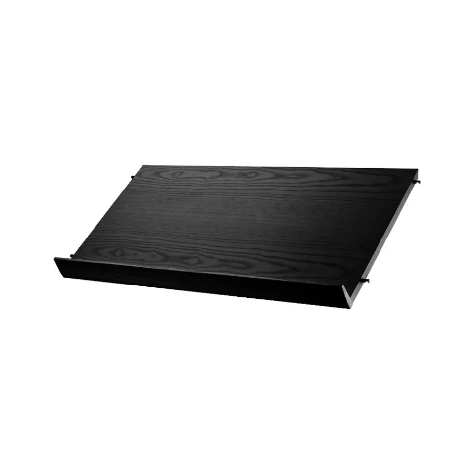 String String Shelves*magazine shelf wood, stained ash, 78x30 cm Black