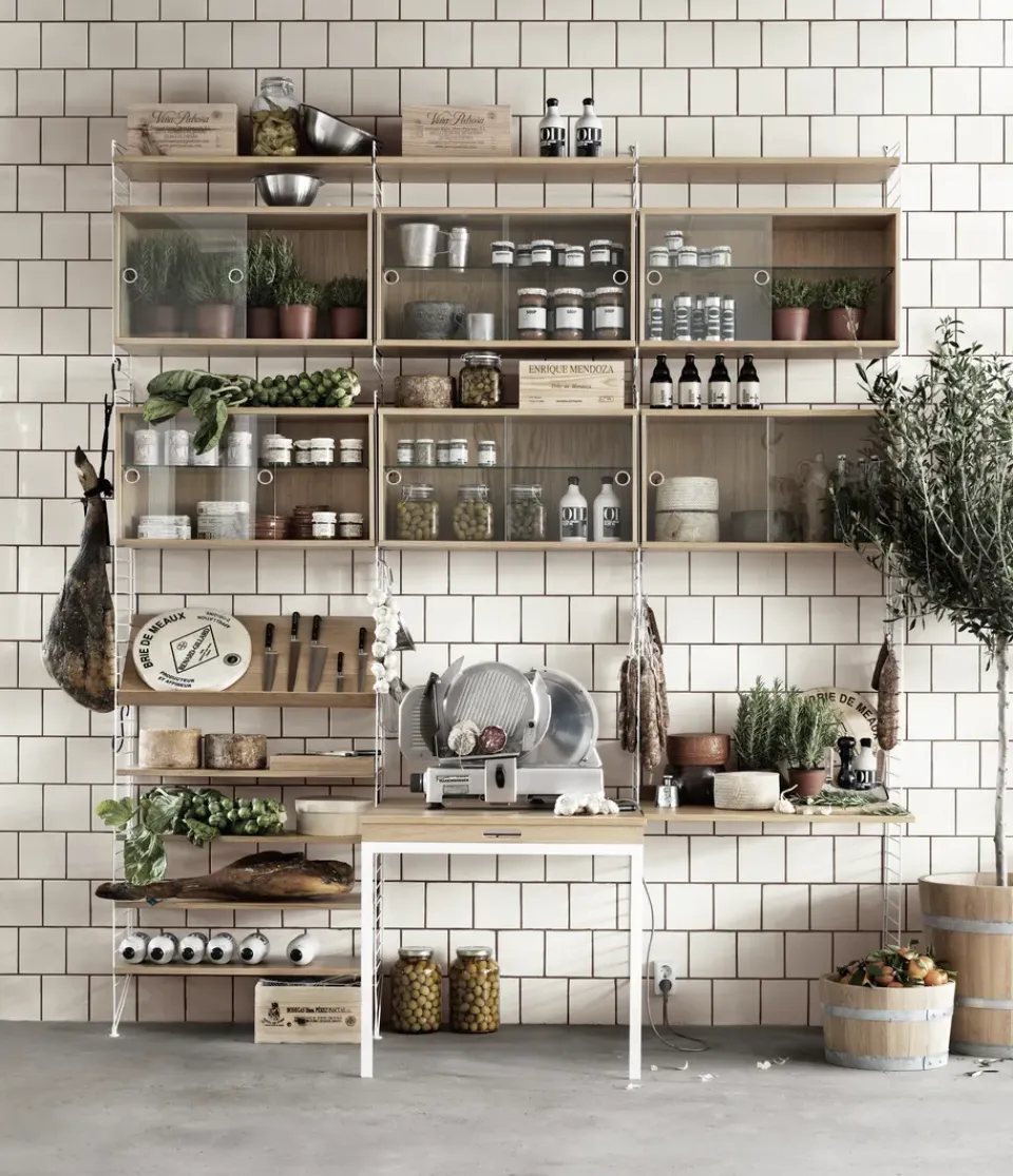 String String Shelves*magazine shelf wood, Oak, 78x30 cm Beige