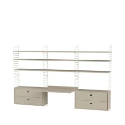 String String Shelves*office - Combination F Beige