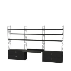 String String Shelves*office - Combination F Black