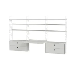 String String Shelves*office Combination F - White