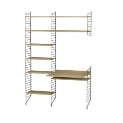 String String Shelves*office oak & black - Combination G Beige