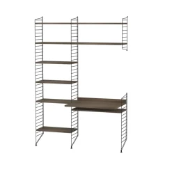 String String Shelves*office walnut & black - Combination G Brown