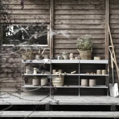 String String Shelves*Outdoor floor panel, Galvanized, 85x30cm, 1-pack Grey