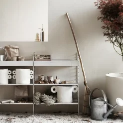 String String Shelves|Shelves & Shelving Systems*Outdoor floor panel, Galvanized, 85x30cm, 2-pack Grey