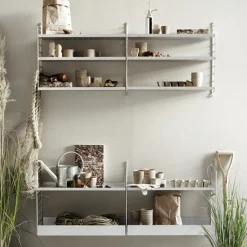 String String Shelves|Shelves & Shelving Systems*Outdoor floor panel, Galvanized, 85x30cm, 2-pack Grey