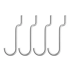 String String Shelves|Clothes Hooks & Hangers*Outdoor Free-standing hook, Stainless steel, 4-pack Grey