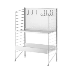 String String Shelves|Clothes Hooks & Hangers*Outdoor Free-standing hook, Stainless steel, 4-pack Grey