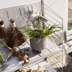 String String Shelves|Clothes Hooks & Hangers*Outdoor Free-standing hook, Stainless steel, 4-pack Grey
