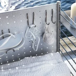 String String Shelves|Clothes Hooks & Hangers*Outdoor Free-standing hook, Stainless steel, 4-pack Grey