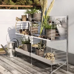 String String Shelves|Shelves & Shelving Systems*Outdoor Freestanding post, Galvanized Grey