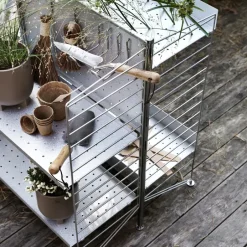String String Shelves|Shelves & Shelving Systems*Outdoor Freestanding post, Galvanized Grey