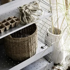 String String Shelves|Shelves & Shelving Systems*Outdoor shelf, Galvanized-58x30 cm-low edge Grey