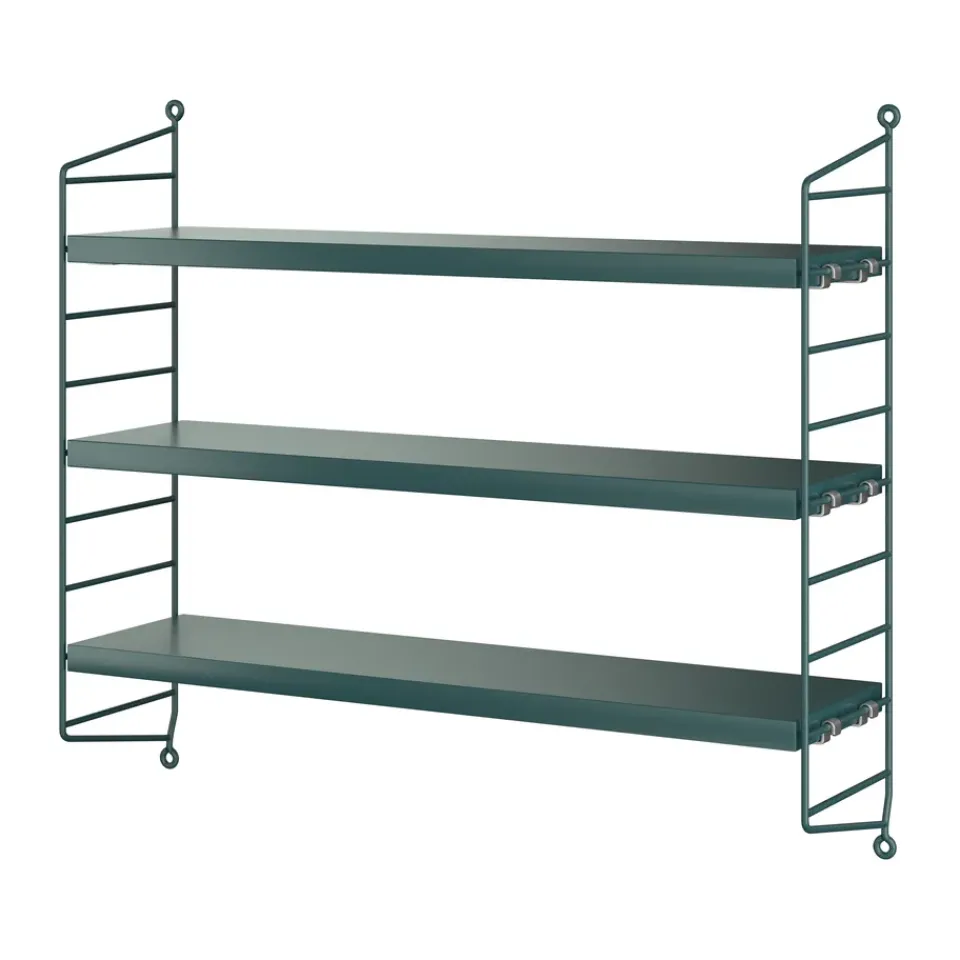 String String Shelves|Shelves & Shelving Systems*Pocket wall shelf, Tegnér Green