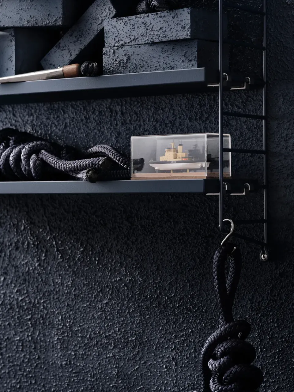 String String Shelves|Shelves & Shelving Systems*Pocket wall shelf, Nybro Blue