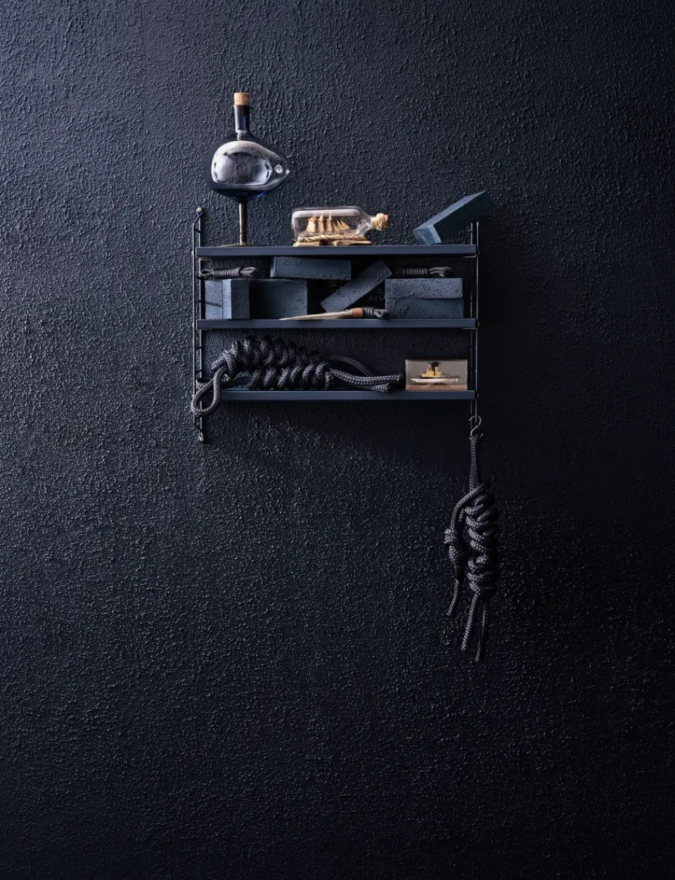 String String Shelves|Shelves & Shelving Systems*Pocket wall shelf, Nybro Blue