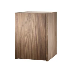 String String Shelves|Display & Glass Cabinets*schnapps cabinet, Walnut, inside of door stainless steel plate, mirrored glass back piece Brown