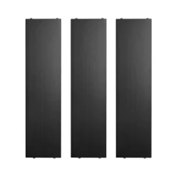 String String Shelves*shelf, Ash stain, 78x20 cm, 3-pack Black
