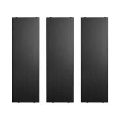 String String Shelves*shelf, Ash stain, 58x20 cm, 3-pack Black