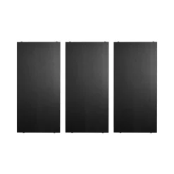 String String Shelves*shelf, Ash stain, 58x30 cm, 3-pack Black