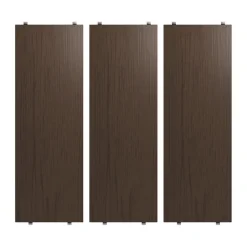 String String Shelves*shelf, Dark oak, 58x20 cm, 3-pack Brown