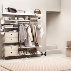 String String Shelves*shelf metal, , 58x30 cm, low edge Beige