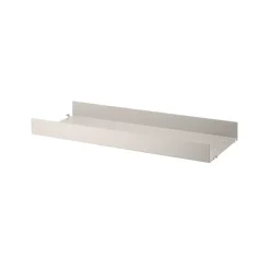 String String Shelves*shelf metal, , 78x30 cm, high edge Beige