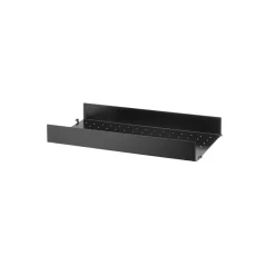String String Shelves|Shelves & Shelving Systems*shelf metal, , 58x30 cm, high edge Black