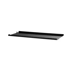 String String Shelves*shelf metal, , 78x20 cm, low edge Black