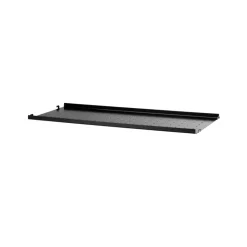 String String Shelves*shelf metal, , 78x30 cm, low edge Black