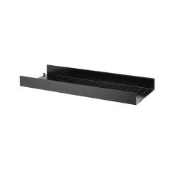 String String Shelves*shelf metal, , 78x30 cm, high edge Black