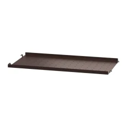 String String Shelves*shelf metal, Dark , 58x30, low rim Brown