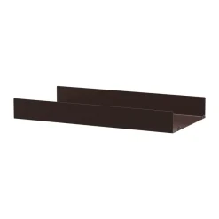 String String Shelves*shelf metal, Dark , 58x30 cm, high rim Brown