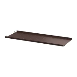 String String Shelves*shelf metal, Dark , 78x30, low rim Brown