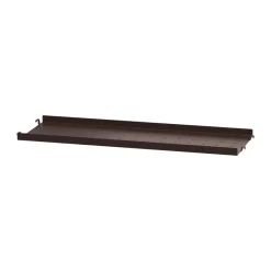 String String Shelves*shelf metal, Dark , 58x20, low rim Brown