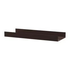 String String Shelves*shelf metal, Dark , 78x30 cm, high rim Brown