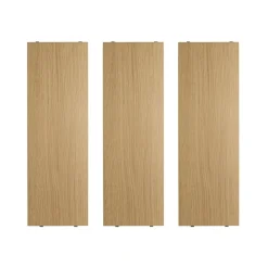 String String Shelves*shelf, Oak, 58x20 cm, 3-pack Beige