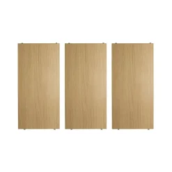 String String Shelves*shelf, Oak, 58x30 cm, 3-pack Beige