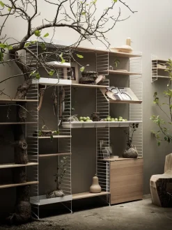 String String Shelves*shelf, Oak, 58x30 cm, 3-pack Beige