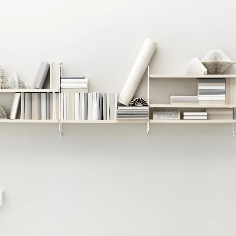 String String Shelves|Shelves & Shelving Systems*shelf Pocket ash-white, ash-white BrownWhite