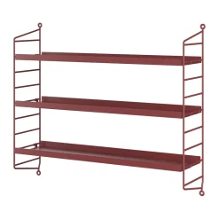 String String Shelves|Shelves & Shelving Systems*shelf Pocket metal, Oxtorg Red