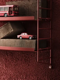 String String Shelves|Shelves & Shelving Systems*shelf Pocket metal, Oxtorg Red