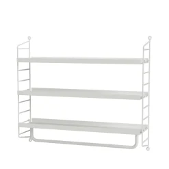 String Shelves & Shelving Systems|String Shelves*shelf Pocket metal, White