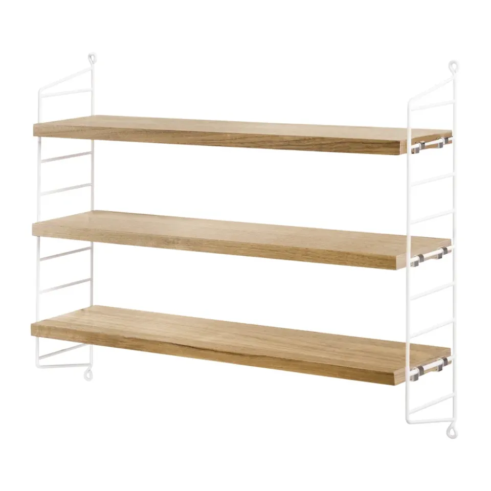 String String Shelves|Shelves & Shelving Systems*shelf Pocket oak-white, oak-white BrownWhite