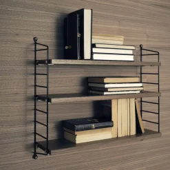 String String Shelves|Shelves & Shelving Systems*Shelf Pocket walnut-black, walnut-black BrownBlack